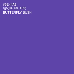 #5E44A9 - Butterfly Bush Color Image